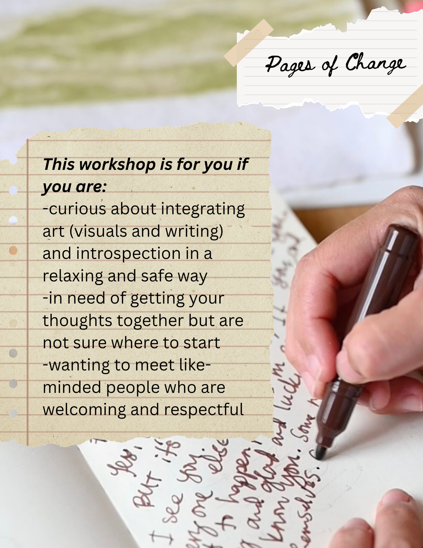 Pages of Change: A Self-Reflection Journaling Workshop | Habonera Studio