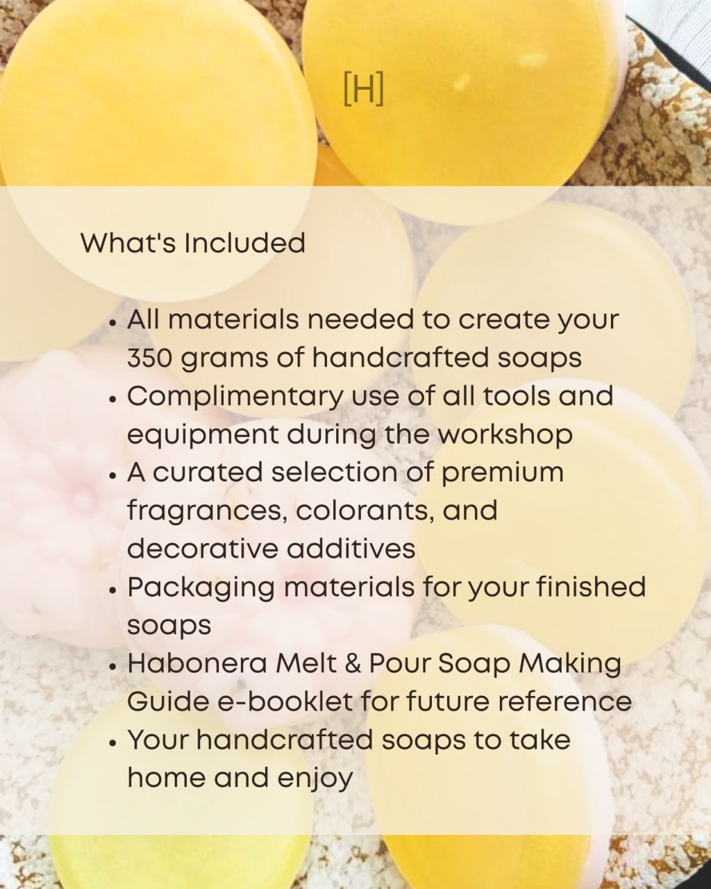 Melt & Pour Soap Making Workshop | August 29, 2026 | Makati