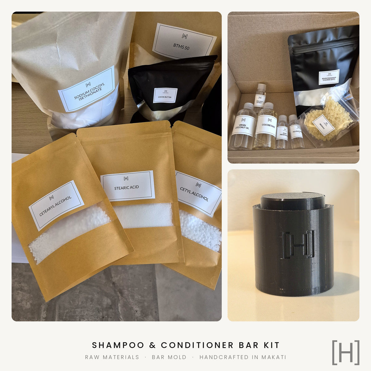 Shampoo & Conditioner Bar Complete Set (with Mold)