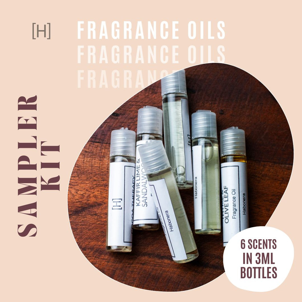 Fragrance Oil Sampler Kit (Pack of 6)