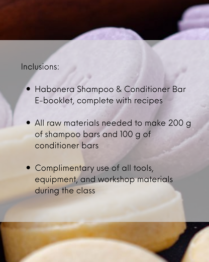 Shampoo and Conditioner Bar Making Workshop | September 12, 2026 | Makati