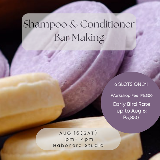 Shampoo and Conditioner Bar Making Workshop |  Habonera Studio