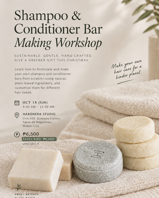 Shampoo and Conditioner Bar Making Workshop | October 18, 2026 | Makati