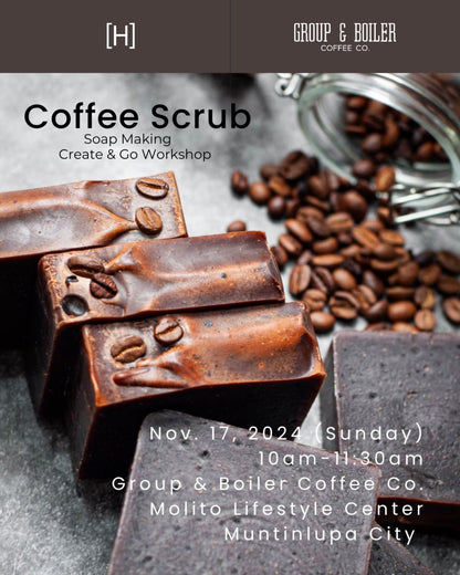 Coffee Soap Making Workshop - Craft & Go | November 17, 2024