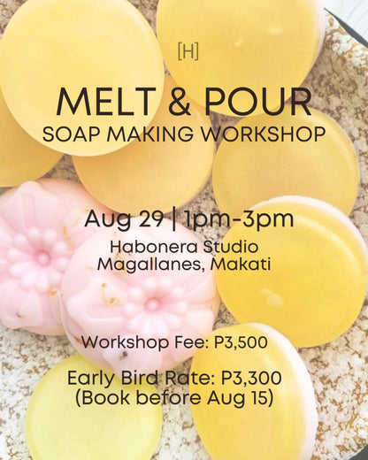 Melt & Pour Soap Making Workshop | August 29, 2026 | Makati