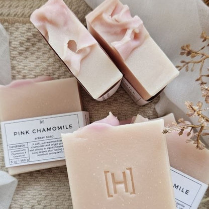 Pink Chamomile Handmade Soap