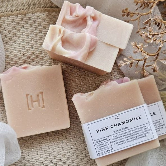 Pink Chamomile Handmade Soap