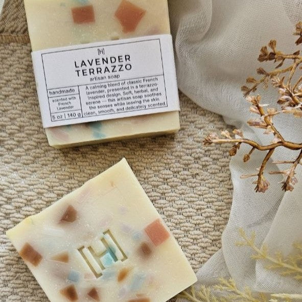 Lavender Terrazzo Handmade Soap