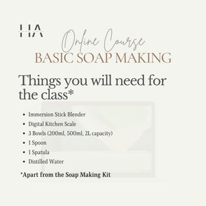 Habonera Academy - Basic Soap Making Course